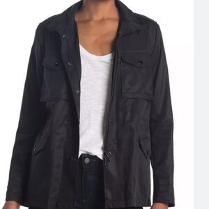 Rag & Bone Black Flap Pocket Nylon Jacket Women's Size M